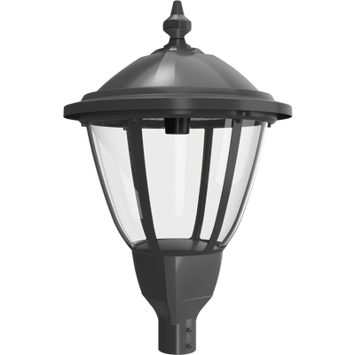 RAB Lighting HTG Round Area Light, 120/100/80/60W, CCT Selectable, LightCloud Blue, Microwave Occupancy Sensor, Bronze, HTG-R/LCBS/MVS