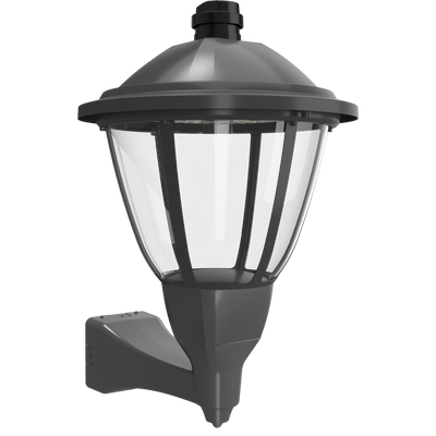 RAB Lighting HTG Round Area Light, 120/100/80/60W, CCT Selectable, 480V, Wall Mount, 7-Pin Receptacle, Bronze, HTG-RWM/480/7PRS