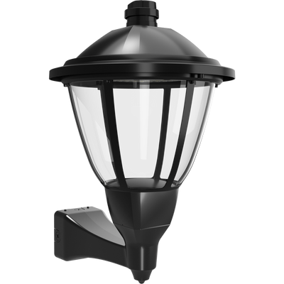 RAB Lighting HTG Round Area Light, 120/100/80/60W, CCT Selectable, 120-277V, 7-Pin Receptacle, Black, HTG-RWMB/7PRS