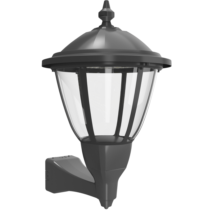 RAB Lighting HTG Round Area Light, 120/100/80/60W, CCT Selectable, Wall Mount, Bronze, HTG-RWM