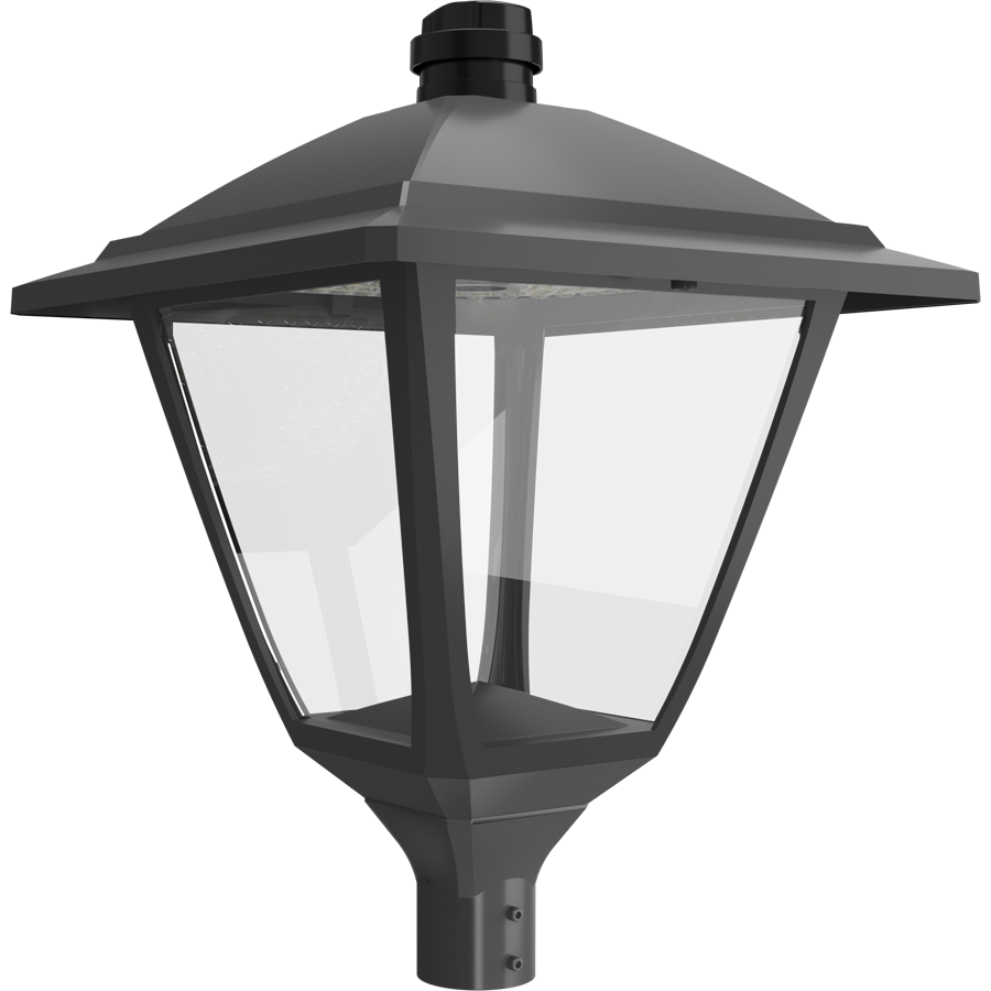 RAB Lighting HTG Square Area Light, 120/100/80/60W, CCT Selectable, 480V, Pole Mount, 7-Pin Receptacle, Bronze, HTG-S/480/7PRS