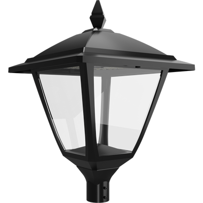RAB Lighting HTG Square Area Light, 120/100/80/60W, CCT Selectable, 480V, Pole Mount, Black, HTG-SB/480