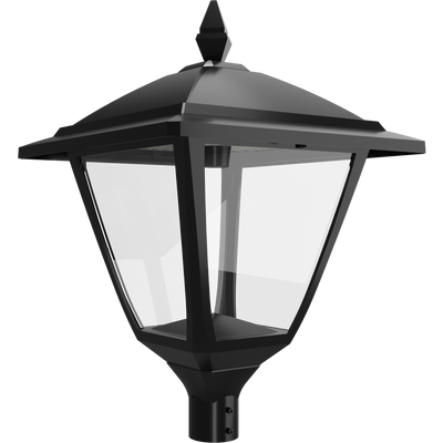 RAB Lighting HTG Square Area Light, 120/100/80/60W, CCT Selectable, 480V, Microwave Occupancy Sensor, LightCloud Blue, Black, HTG-SB/480/LCBS/MVS