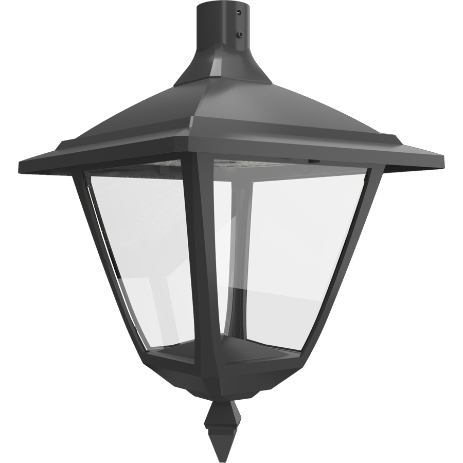 RAB Lighting HTG Square Area Light, 120/100/80/60W, CCT Selectable, 480V, Pendant Mount, Bronze, HTG-SP/480