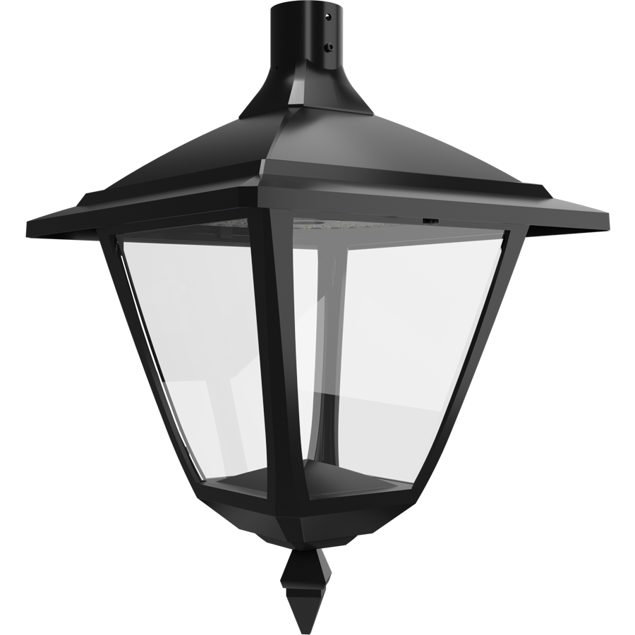 RAB Lighting HTG Square, 120/100/80/60W, CCT Selectable, Pendant Mount, Black, HTG-SPB