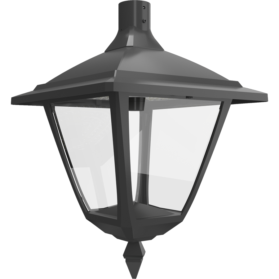 RAB Lighting HTG Square Area Light, 120/100/80/60W, CCT Selectable, 480V, LightCloud Blue, Microwave Occupancy Sensor, Pendant Mount, Bronze, HTG-SP/480/LCBS/MVS
