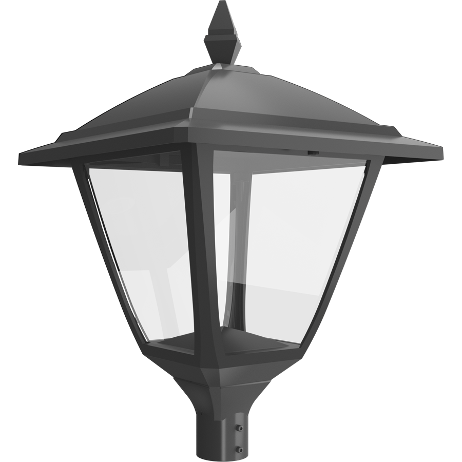 RAB Lighting HTGL Square Pole Mount, EX39 Base, Bronze, HTGL-S