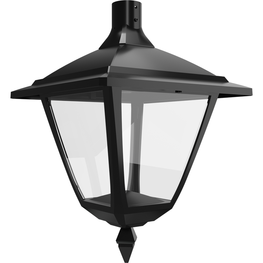 RAB Lighting HTGL Square Pendant Mount, EX39 Base, Black, HTGL-SPB