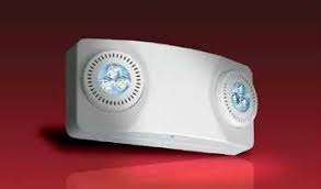 LightAlarms Two Round High Output LED Emergency Heads with Advanced Diagnostics, LCA-2RHL-ID