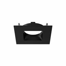 DMF Lighting H-Series 4" Square Trim black, H4TSSBK