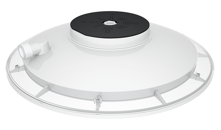 RAB Lighting IVGT5U Garage Light, 28W, 5000K, 0-10V Dimming, LightCloud Controller, White, IVGT5U-30L750WU/LC