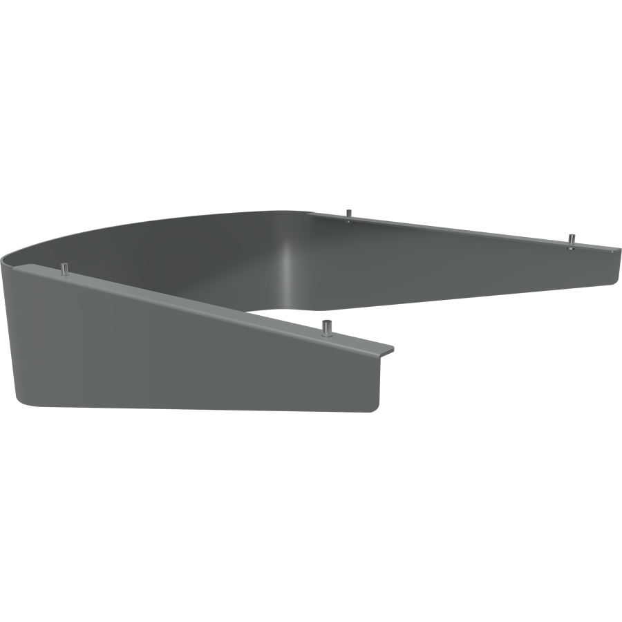 RAB Lighting Kai Cobrahead Shield, 150–200W, Front Side, Roadway Gray, KAI-150/200FSG