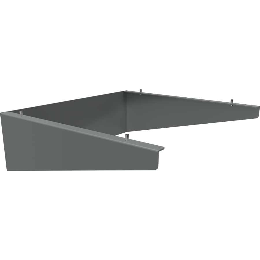 RAB Lighting COBRAHEAD KAI House Side Shield, 150–200W, Roadway Gray, KAI-150/200HSG