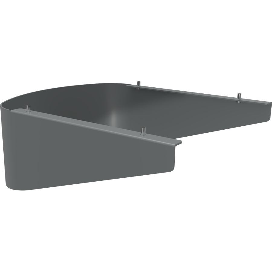 RAB Lighting Cobrahead KAI, 70–100W, Front Side Shield, Roadway Gray, KAI-70/100FSG