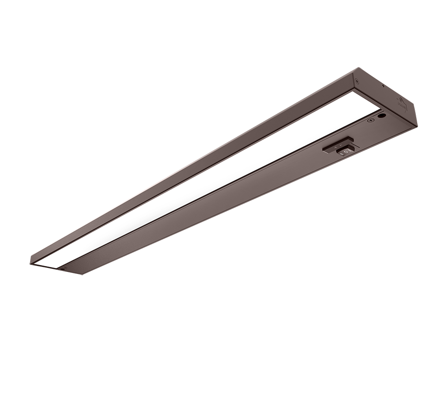 RAB Lighting 13 Watt 24" KNOOKFA LED Under Cabinet Light, CCT Selectable, 120V, Brown, KNOOKFA24
