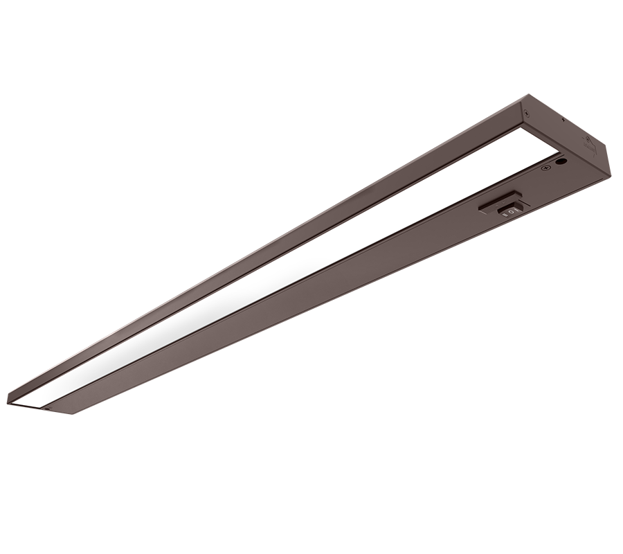 RAB Lighting 16 Watt 32" KNOOKFA LED Under Cabinet Light, CCT Selectable, 120V, Brown, KNOOKFA32