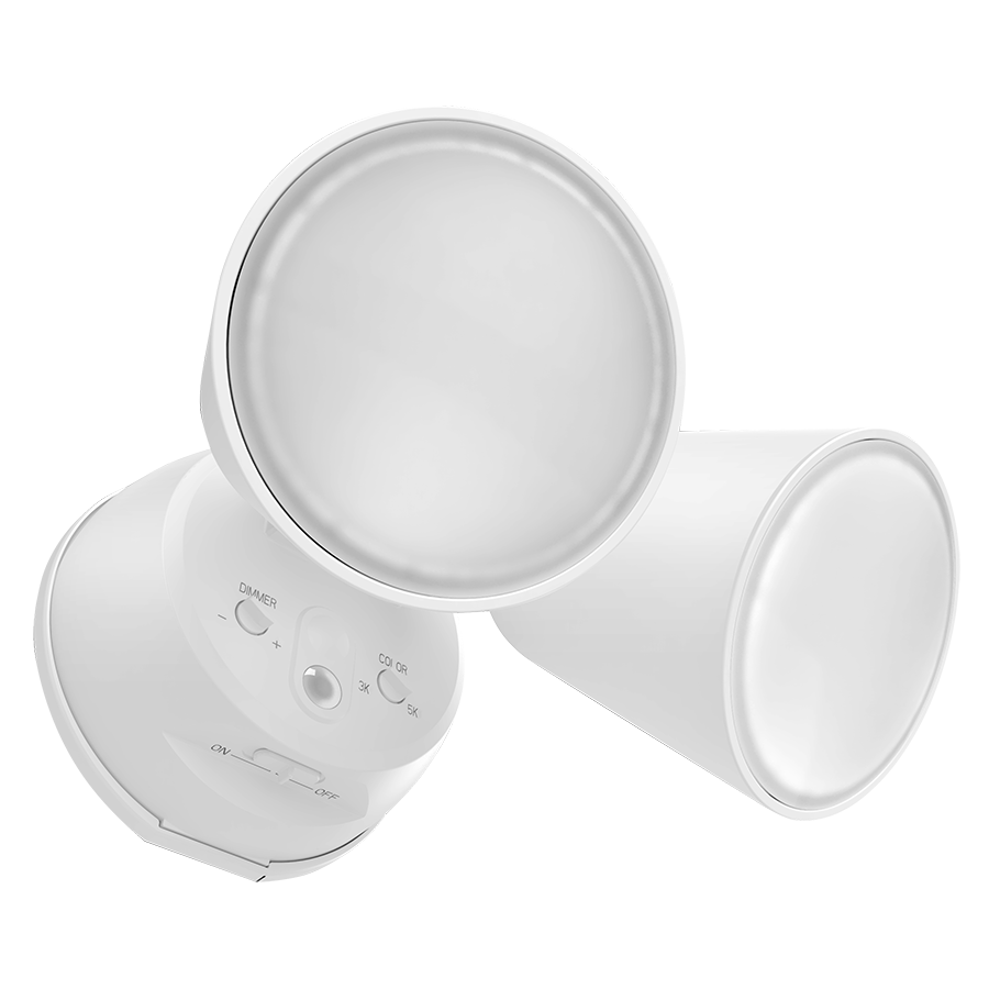 RAB Lighting Luminator Flood Light, 20W, CCT Selectable, White, L2XW