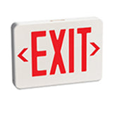 LightAlarms Red LED Self-Powered Exit Sign with Advanced Diagnostics, QLXN500RN-ID