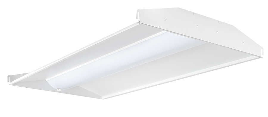 RAB Lighting 2x4 SWISH Center Basket LED Troffer, CCT Selectable, 3,484 thru 5,806 Lumens, 120-277V, SWISHFA2X4/D10