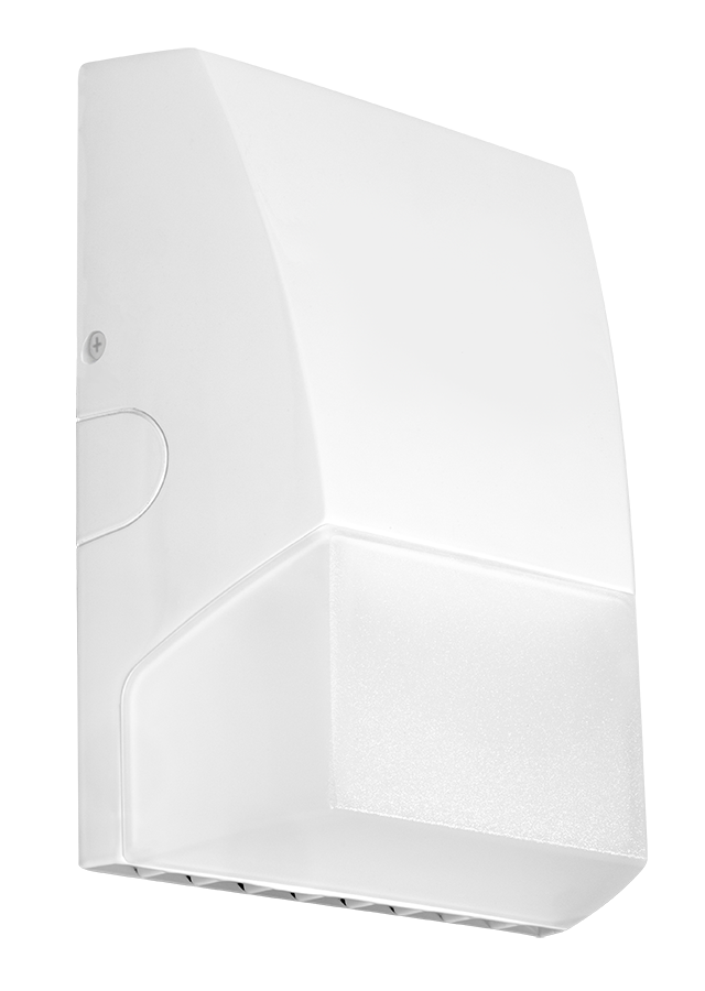 RAB Lighting 22 Watt BRISK LED Wall Pack, 3,168 Lumens, 3000K, 120-277V, White, BRISKM32L-730W