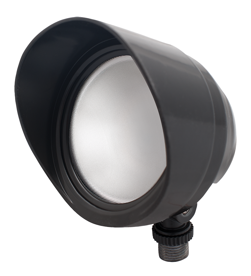 RAB Lighting BULLET LED Flood Light, 12W, 5000K, 120V, Bronze, BULLET12A