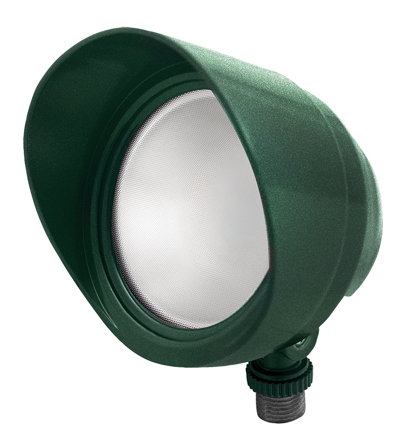 RAB Lighting BULLET LED Flood Light, 12W, 5000K, 120V, Verde Green, BULLET12VG