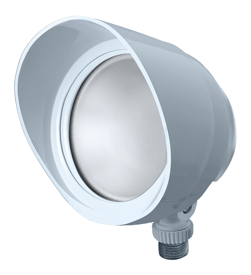 RAB Lighting BULLET LED Flood Light, 12W, 5000K, 120V, White, BULLET12W
