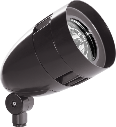 RAB Lighting 26 Watt LED Bullet Flood Light, 3000K, 3,242 Lumens, 120-277V, Bronze, HBLED26YA