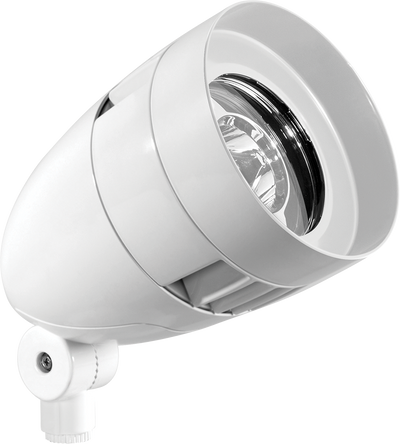 RAB Lighting 26 Watt LED Bullet Flood Light, 5000K, 3,367 Lumens, 120-277V, White, HBLED26W