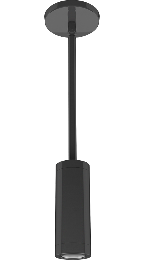 RAB Lighting CDLED Cylinder Pendant Stem, 10W, CRI90, 3000K, 2 In., Bronze, CDLED2PS-10W-WW930-Z