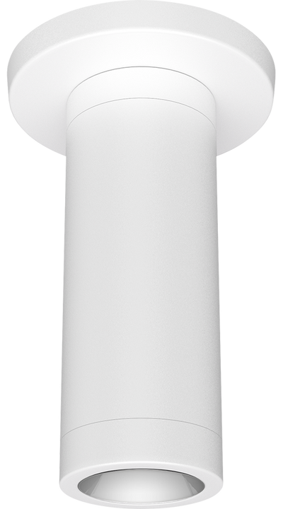 RAB Lighting CDLED Surface Mount Cylinder, 10W, 3500K, CRI90, Matte White, CDLED2S-10W-20D935-W