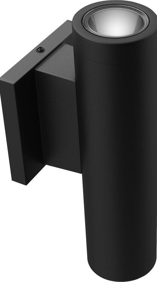 RAB Lighting CDLED Wall Uplight, 10W, 2700K, CRI90, 2 In., Matte Black, CDLED2WU-10W-WW927-K