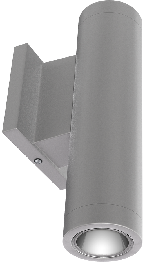 RAB Lighting CDLED2W Wall Cylinder, 20W, 3500K, CRI90, Matte Silver, CDLED2W-20W-30D935-S