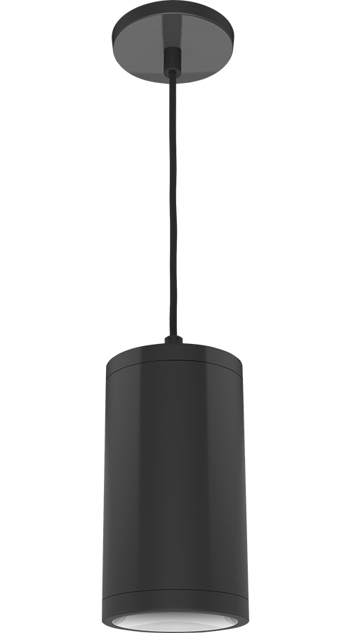 RAB Lighting CDLED Pendant Cylinder, 20W, CRI90, 3000K, 4 In., Pendant Cord, Bronze, CDLED4PC-20W-80D930-Z