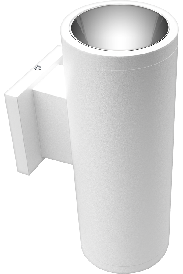 RAB Lighting CDLED 4 In. Wall Cylinder, 20W, 4000K, CRI90, Matte White, CDLED4WU-20W-80D940-W