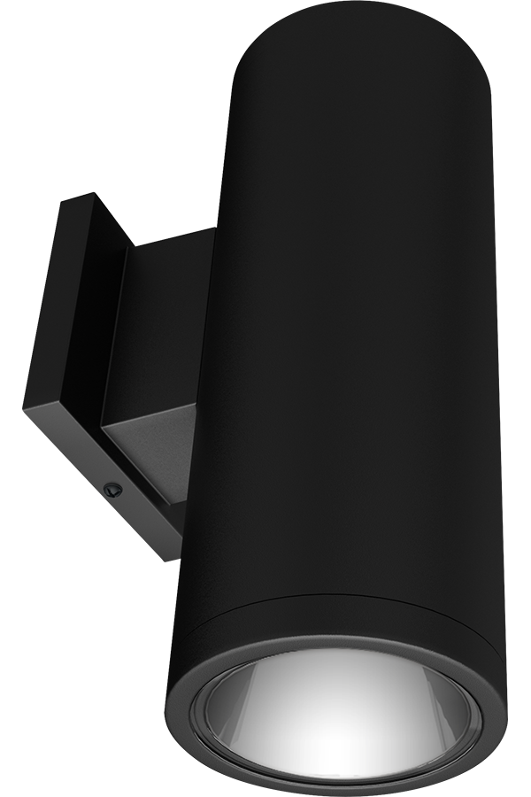 RAB Lighting CDLED 4 In. Wall Cylinder, 20W, 5000K, CRI90, Matte Black, CDLED4WD-20W-80D950-K