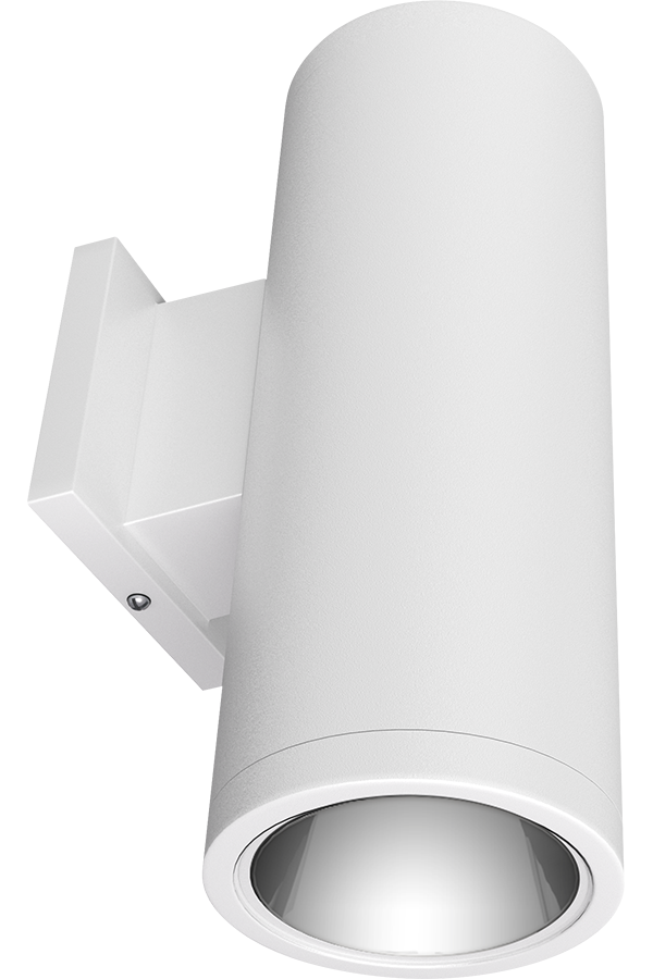 RAB Lighting CDLED 40W, 4 In. Wall Cylinder, 3000K, CRI90, Direct/Indirect, Matte White, CDLED4W-40W-80D930-W
