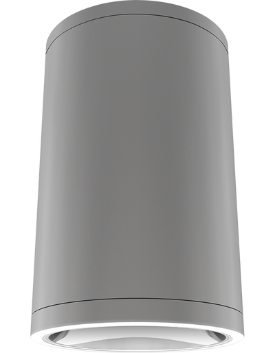RAB Lighting CDLED 20W Surface Mount Cylinder, 2700K, CRI90, Matte Silver, CDLED6S-20W-50D927-S