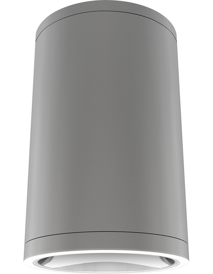 RAB Lighting CDLED6S Cylinder Light, 26W, 3000K, CRI90, Surface Mount, Matte Silver, CDLED6S-26W-80D930-S