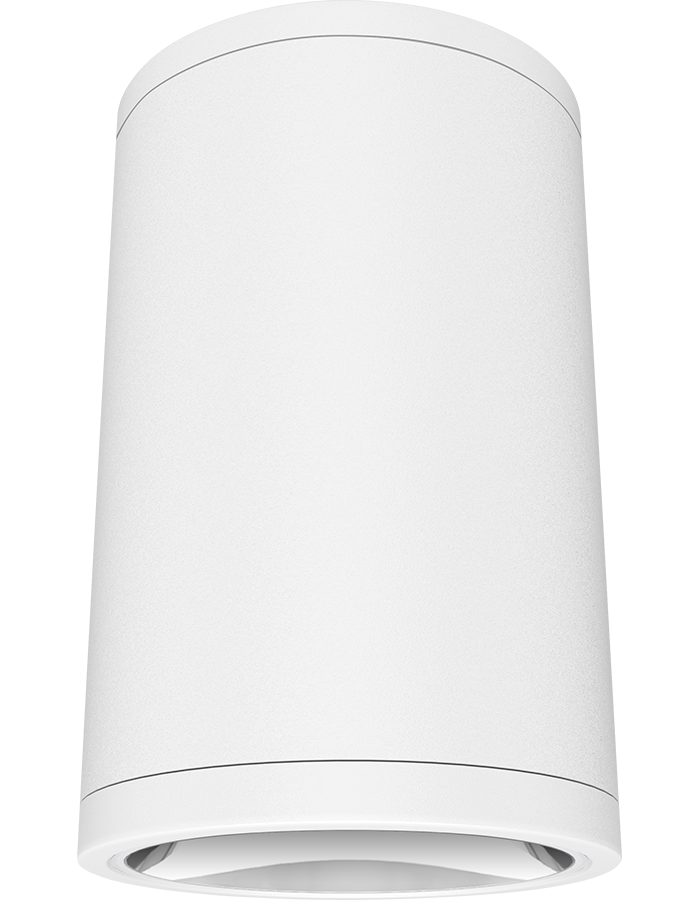 RAB Lighting CDLED 20W Surface Mount Cylinder, 3000K, CRI90, Matte White, CDLED6S-20W-50D930-W