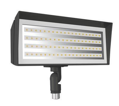 RAB Lighting FFLED LED Flood Light, Knuckle Mount, 3000K, 2,515 thru 6,048 Lumens, 120-277V, Bronze, FFLEDSY