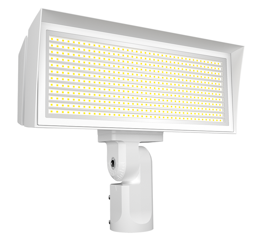 RAB Lighting FFLED LED Flood Light, Slipfitter Mount, CCT Selectable, 18,739 thru 38,662 Lumens, 120-277V, White, FFLEDLSFW