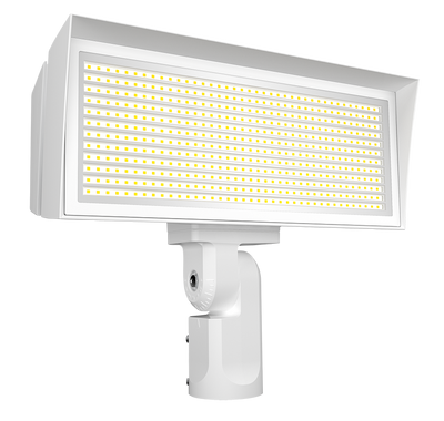 RAB Lighting FFLED LED Flood Light, Slipfitter Mount, 7-Pin Receptacle, 3000K, 17,411 thru 36,140 Lumens, 120-277V, White, FFLEDLYSFW/7PR