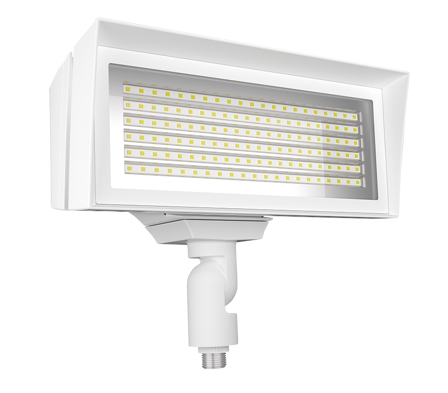 RAB Lighting FFLED LED Flood Light, Knuckle Mount, CCT Selectable, 8,138 thru 10,813 Lumens, 120-277V, White, FFLEDMW