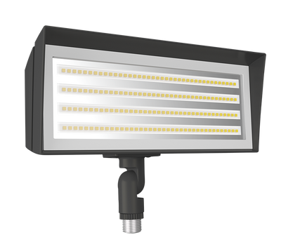 RAB Lighting FFLED LED Flood Light, Knuckle Mount, CCT Selectable, 2,615 thru 6,243 Lumens, 120-277V, Bronze, FFLEDS