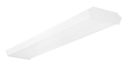 RAB Lighting 50 Watt 48" LED GUS Surface Wrap, Battery Backup, 5000K, 6,185 Lumens, 120-277V, White, GUS4-50W/D10/E2