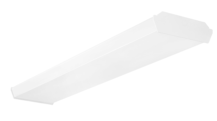 RAB Lighting GUS4 LED Strip, 36W, 5000K, 0-10V Dimming, LightCloud Controller, Battery Backup, 4 Ft., White, GUS4-36W/D10/LC/E2