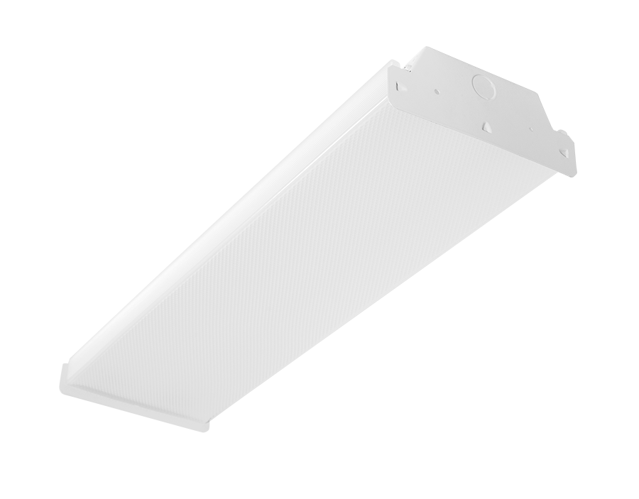 RAB Lighting GUS JUNIOR 2FT, 10/15/20W, CCT Selectable, PIR Sensor, Battery Backup, White, GUSJR2/PIR/E