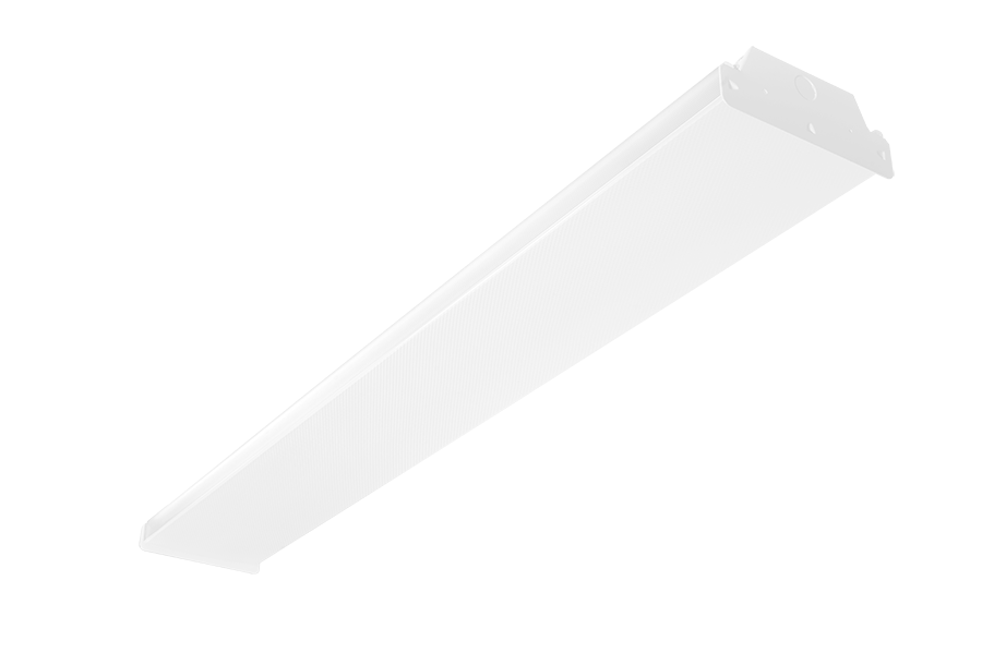 RAB Lighting GUS Junior 4 Ft., 20/30/40W, CCT Selectable, PIR Sensor, Battery Backup, White, GUSJR4/PIR/E