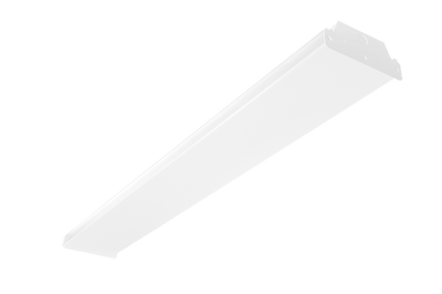 RAB Lighting GUSJR 48" Field-Adjustable LED Surface Wrap, CCT Selectable, Microwave Occupancy Sensor, EM Backup, 120-277V, GUSJR4/MVS/E